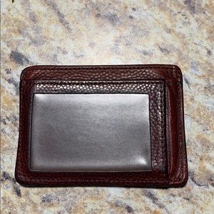 Shinola ID card case ox blood